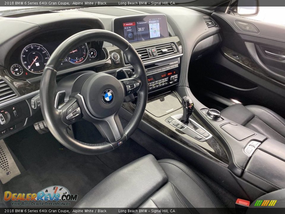 2018 BMW 6 Series 640i Gran Coupe Alpine White / Black Photo #16