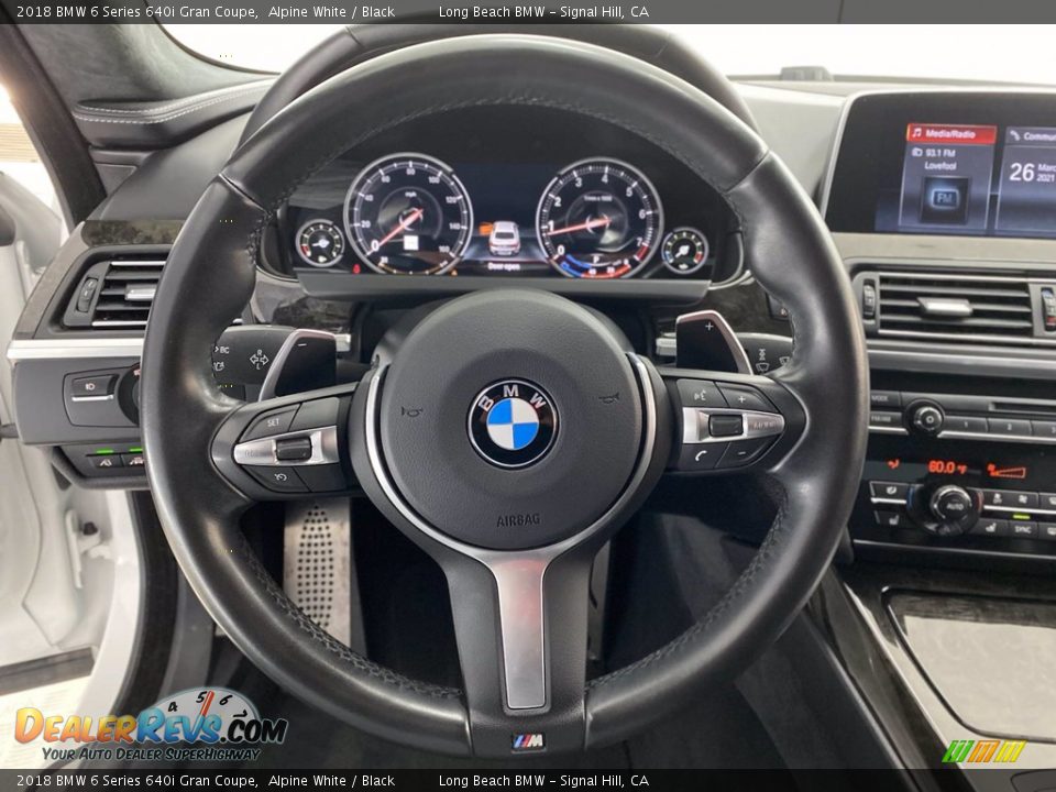 2018 BMW 6 Series 640i Gran Coupe Alpine White / Black Photo #18
