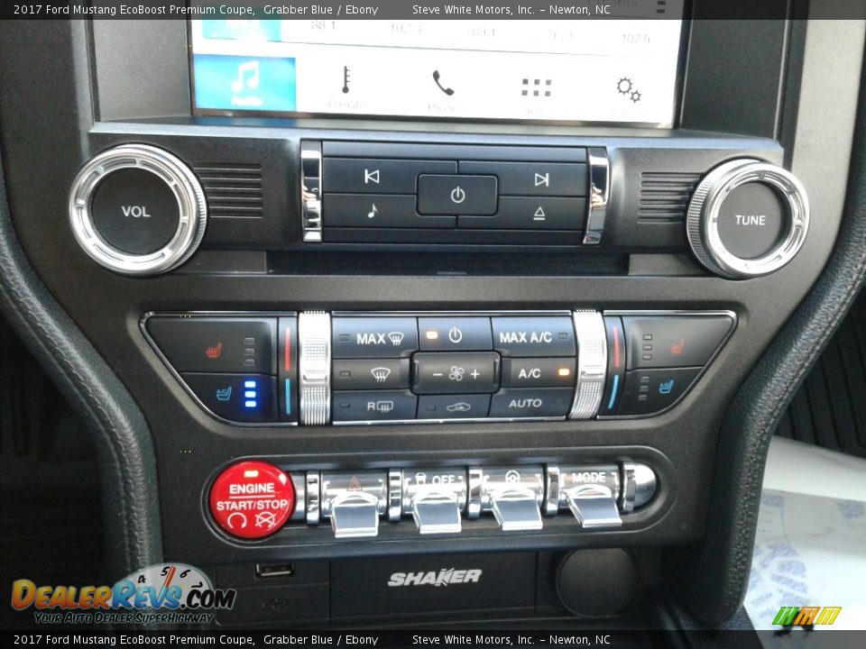 2017 Ford Mustang EcoBoost Premium Coupe Grabber Blue / Ebony Photo #22