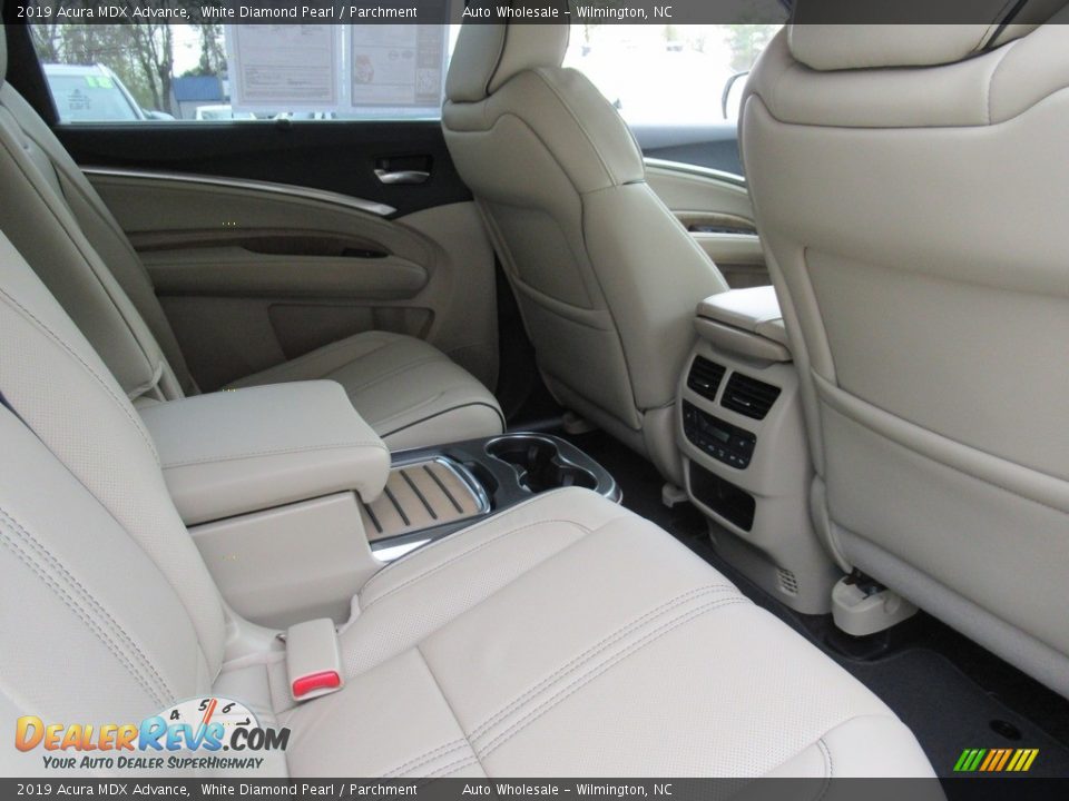 2019 Acura MDX Advance White Diamond Pearl / Parchment Photo #12