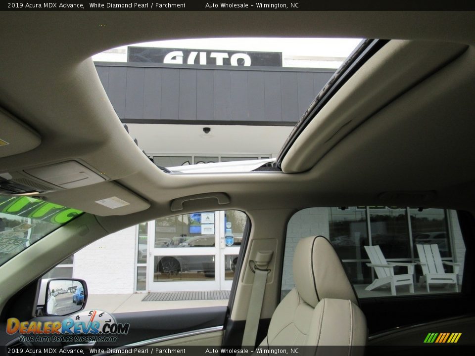 2019 Acura MDX Advance White Diamond Pearl / Parchment Photo #13