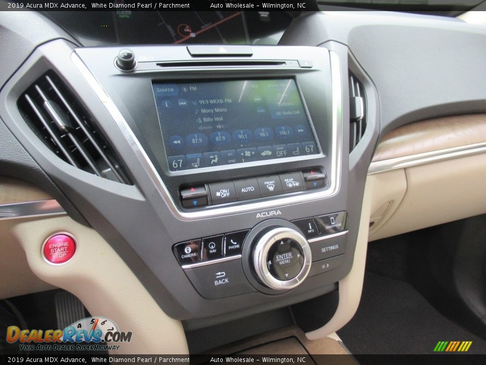 2019 Acura MDX Advance White Diamond Pearl / Parchment Photo #17