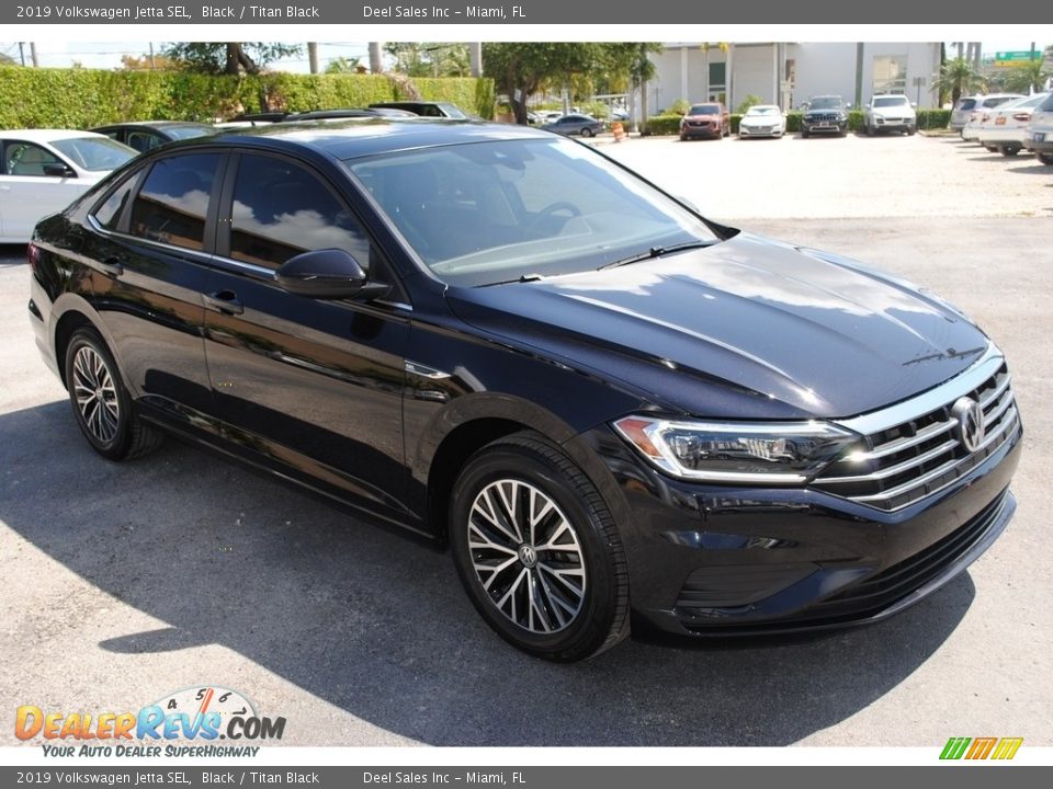 2019 Volkswagen Jetta SEL Black / Titan Black Photo #2