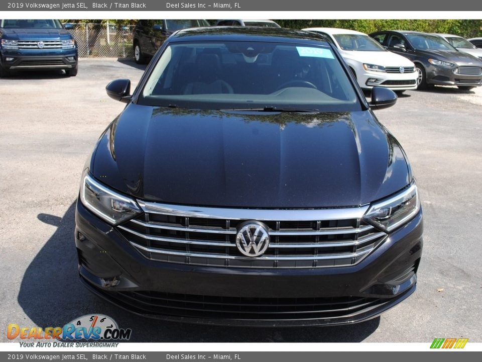 2019 Volkswagen Jetta SEL Black / Titan Black Photo #3