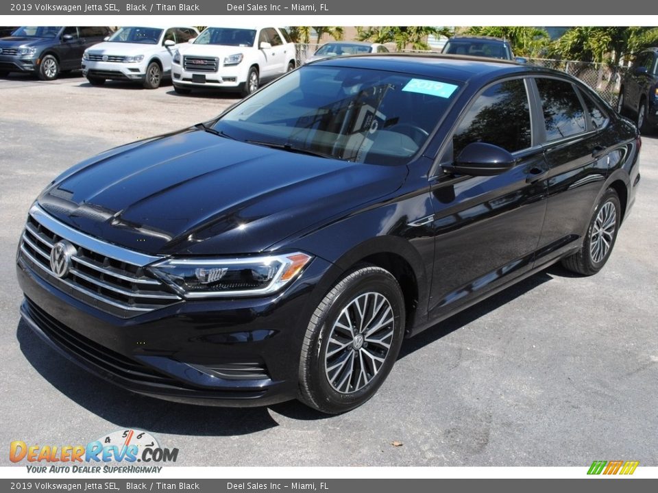 2019 Volkswagen Jetta SEL Black / Titan Black Photo #4