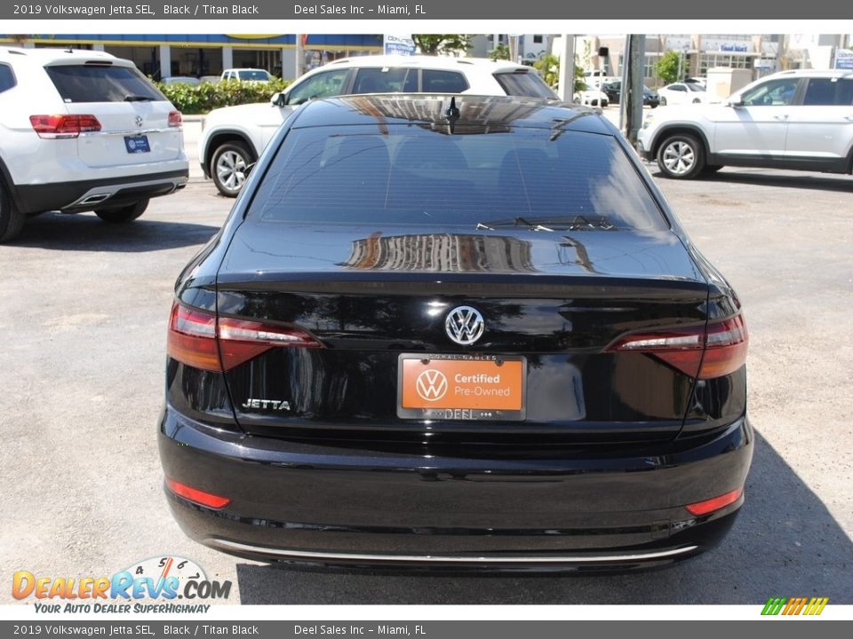 2019 Volkswagen Jetta SEL Black / Titan Black Photo #8
