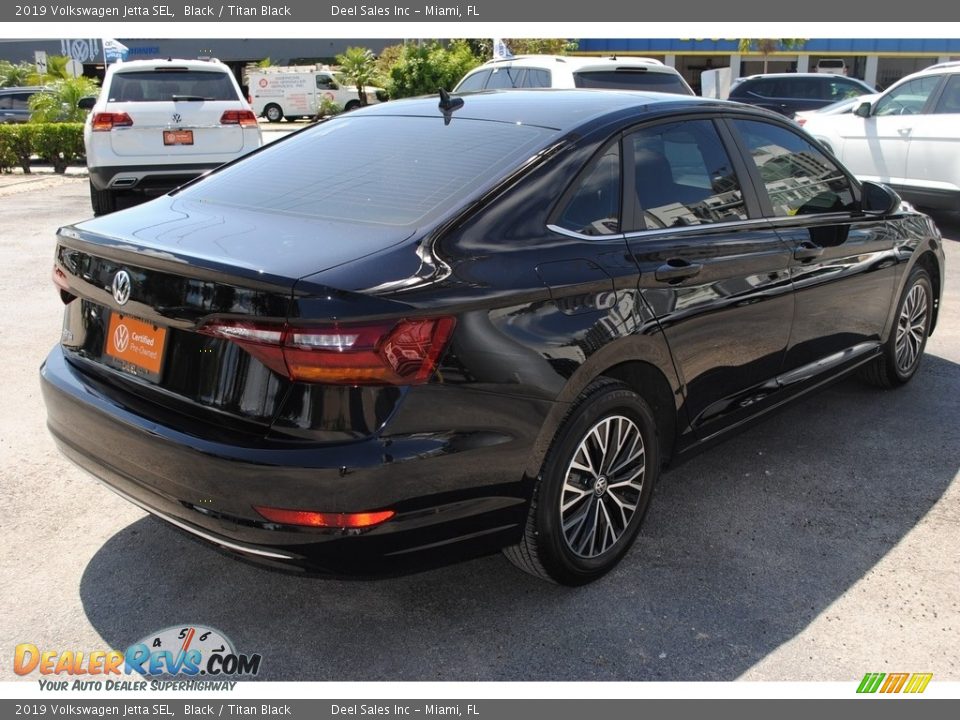 2019 Volkswagen Jetta SEL Black / Titan Black Photo #9