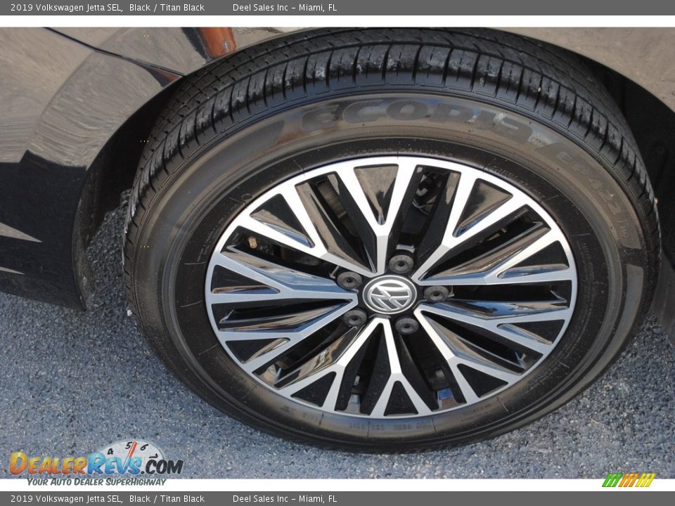 2019 Volkswagen Jetta SEL Black / Titan Black Photo #10