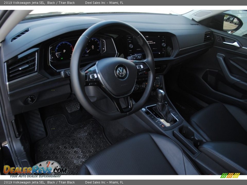 2019 Volkswagen Jetta SEL Black / Titan Black Photo #13