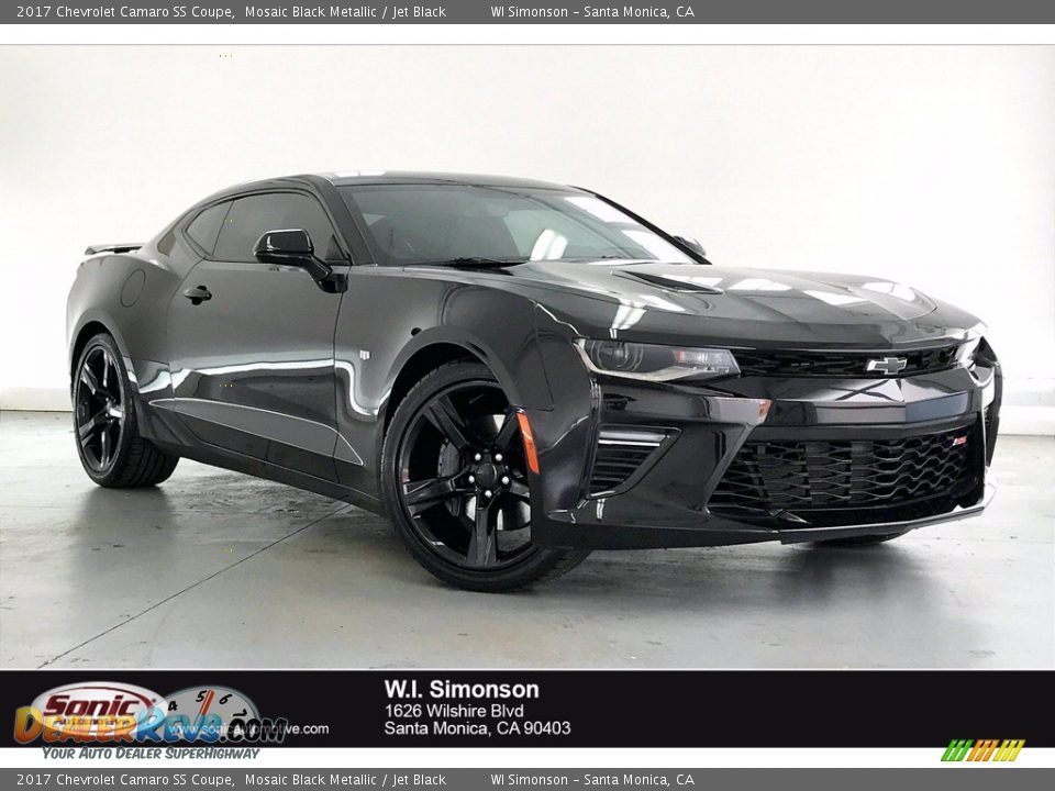 2017 Chevrolet Camaro SS Coupe Mosaic Black Metallic / Jet Black Photo #1