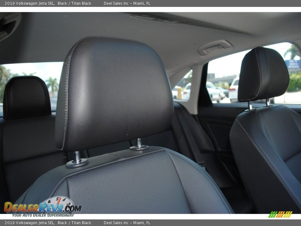 2019 Volkswagen Jetta SEL Black / Titan Black Photo #19
