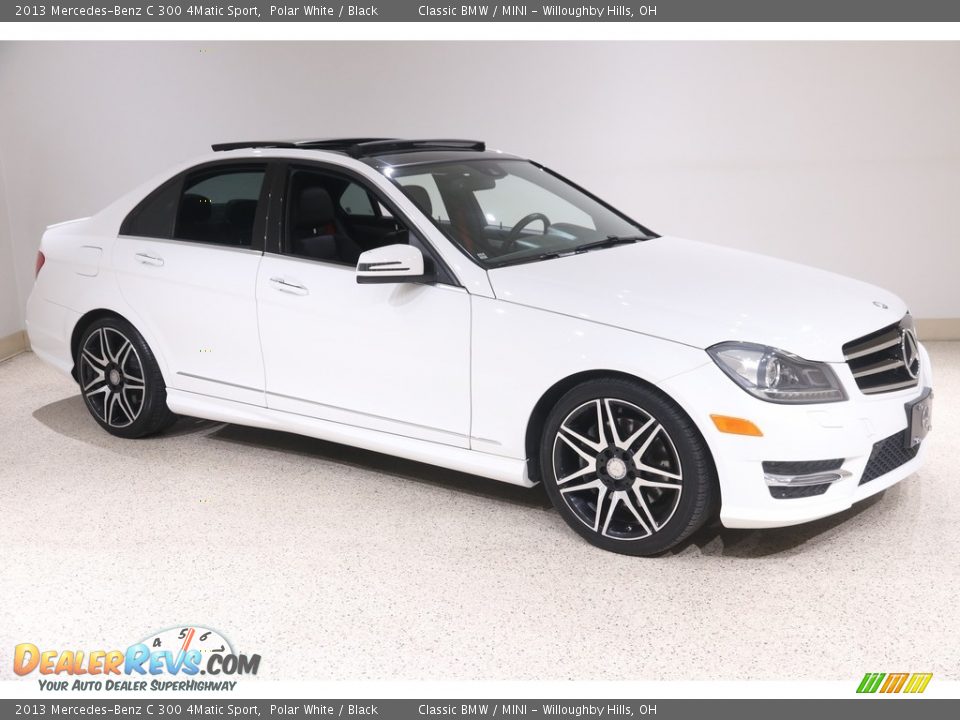 2013 Mercedes-Benz C 300 4Matic Sport Polar White / Black Photo #1