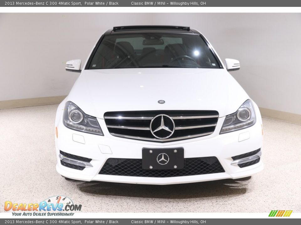 2013 Mercedes-Benz C 300 4Matic Sport Polar White / Black Photo #2