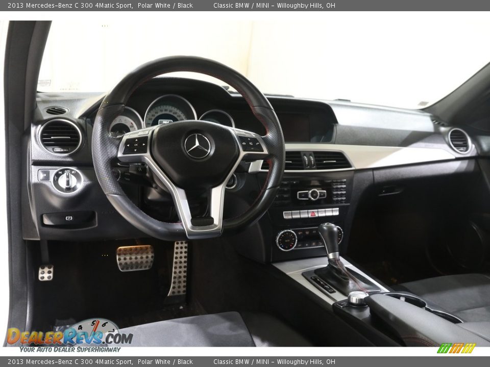 2013 Mercedes-Benz C 300 4Matic Sport Polar White / Black Photo #7