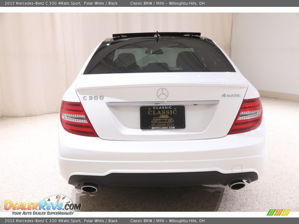 2013 Mercedes-Benz C 300 4Matic Sport Polar White / Black Photo #22