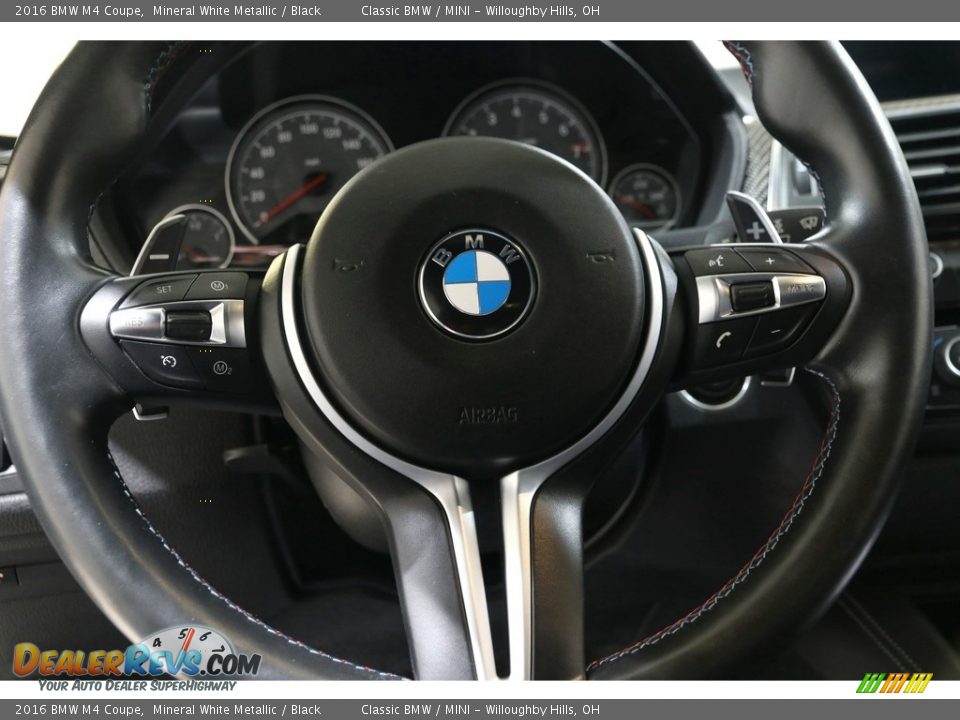 2016 BMW M4 Coupe Mineral White Metallic / Black Photo #8