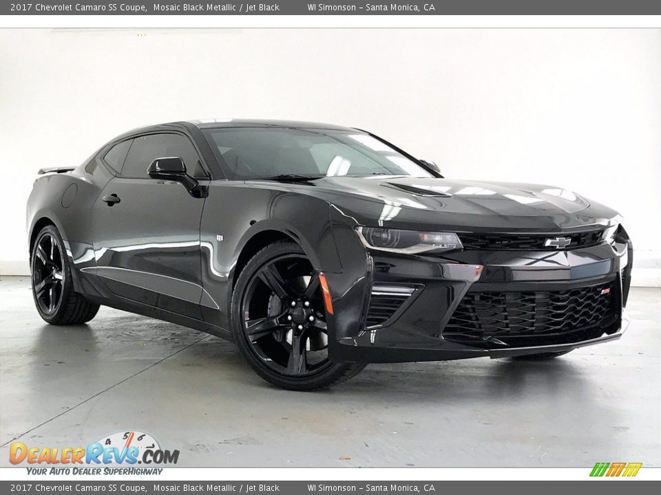 2017 Chevrolet Camaro SS Coupe Mosaic Black Metallic / Jet Black Photo #34