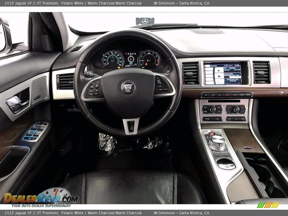 2015 Jaguar XF 2.0T Premium Polaris White / Warm Charcoal/Warm Charcoal Photo #4