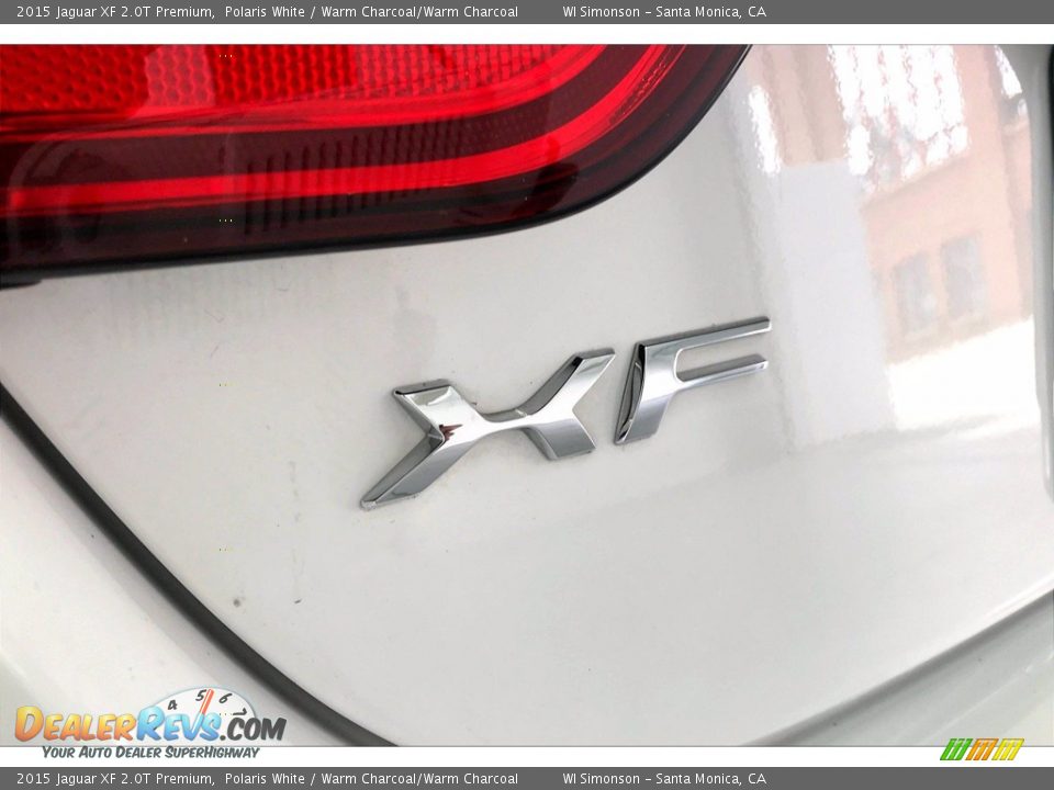 2015 Jaguar XF 2.0T Premium Polaris White / Warm Charcoal/Warm Charcoal Photo #7