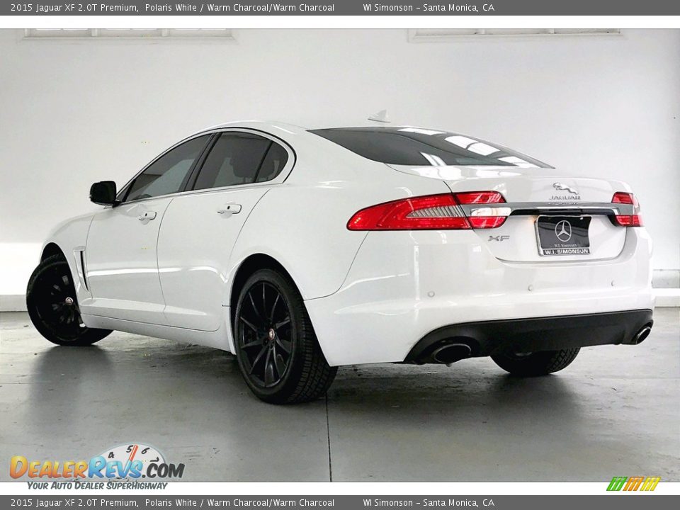 2015 Jaguar XF 2.0T Premium Polaris White / Warm Charcoal/Warm Charcoal Photo #10