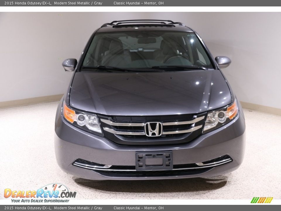 2015 Honda Odyssey EX-L Modern Steel Metallic / Gray Photo #2