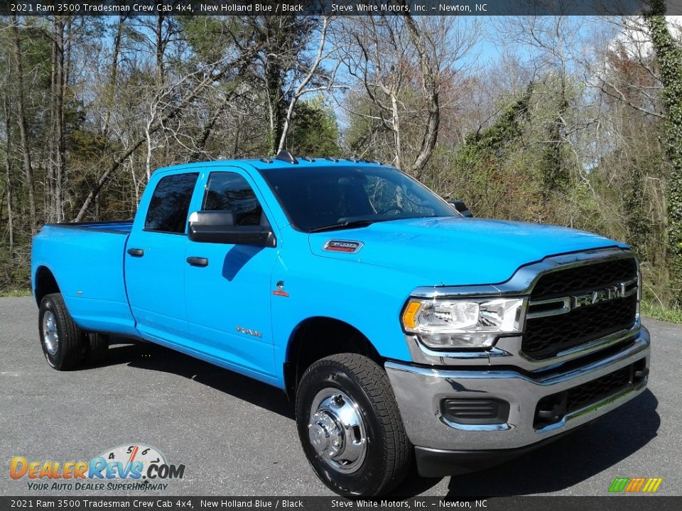 2021 Ram 3500 Tradesman Crew Cab 4x4 New Holland Blue / Black Photo #4
