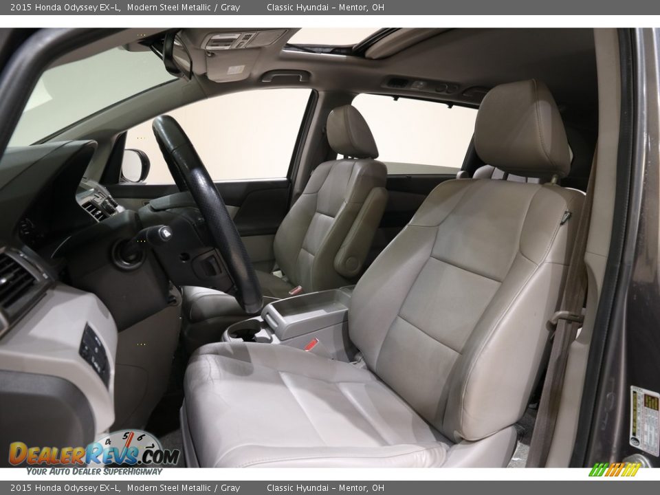2015 Honda Odyssey EX-L Modern Steel Metallic / Gray Photo #5