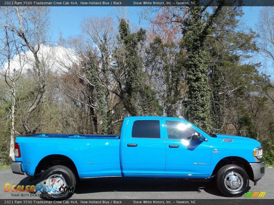 2021 Ram 3500 Tradesman Crew Cab 4x4 New Holland Blue / Black Photo #5