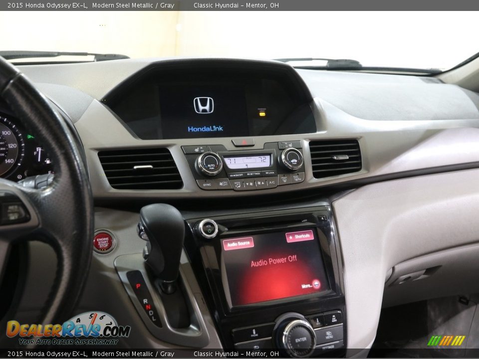 2015 Honda Odyssey EX-L Modern Steel Metallic / Gray Photo #9