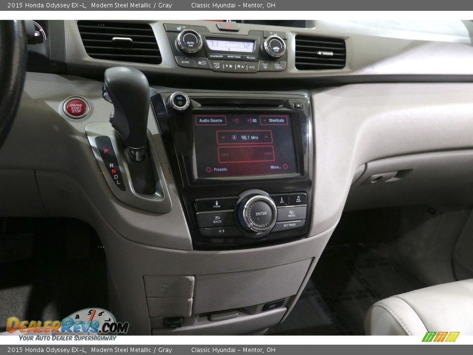 2015 Honda Odyssey EX-L Modern Steel Metallic / Gray Photo #13
