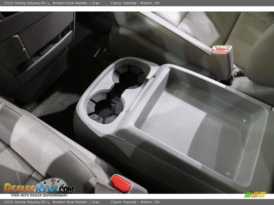 2015 Honda Odyssey EX-L Modern Steel Metallic / Gray Photo #16