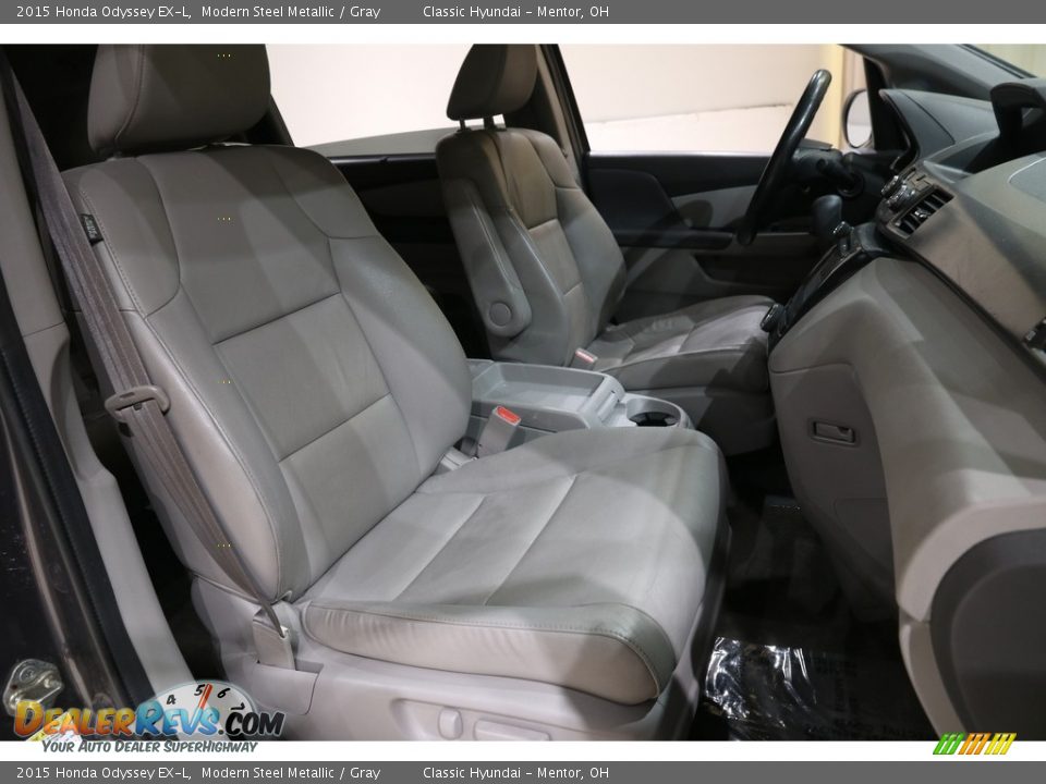 2015 Honda Odyssey EX-L Modern Steel Metallic / Gray Photo #17