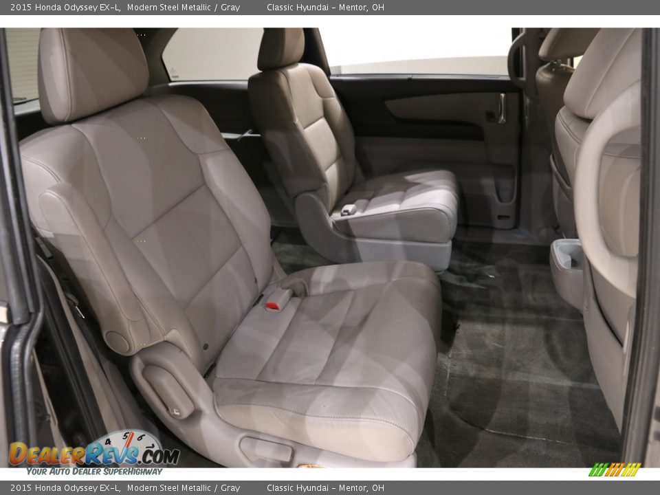 2015 Honda Odyssey EX-L Modern Steel Metallic / Gray Photo #18