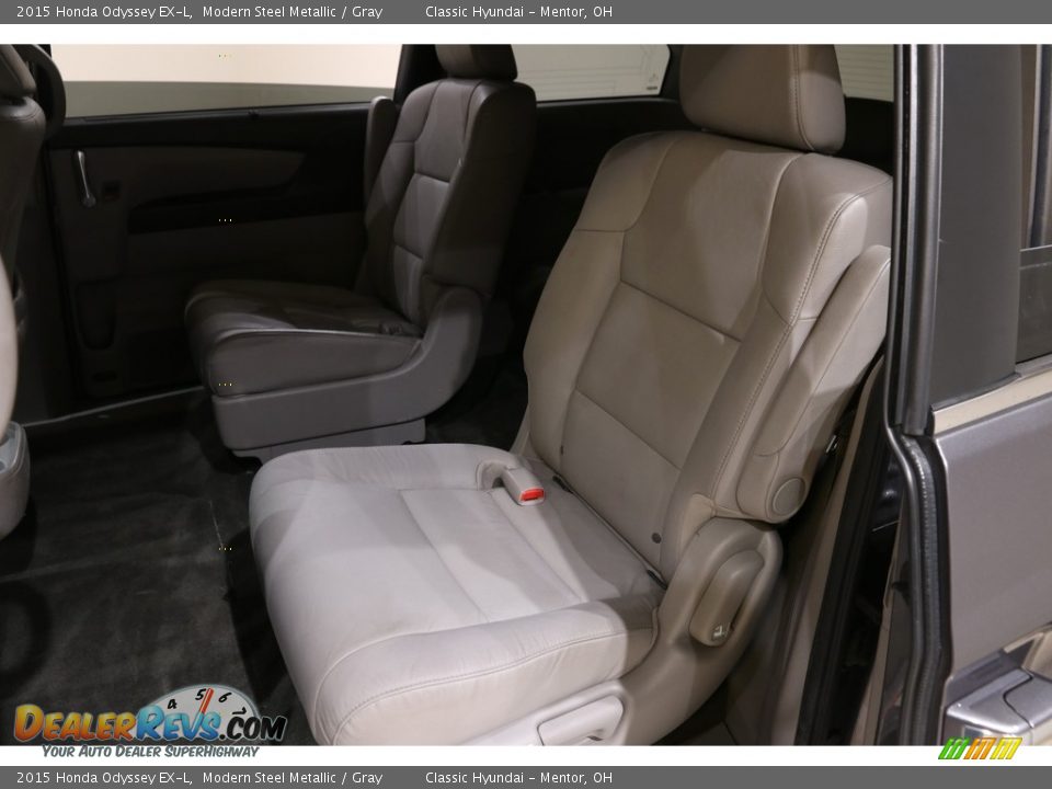 2015 Honda Odyssey EX-L Modern Steel Metallic / Gray Photo #19