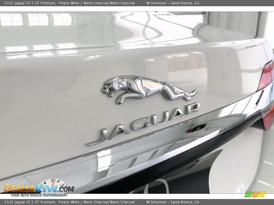 2015 Jaguar XF 2.0T Premium Polaris White / Warm Charcoal/Warm Charcoal Photo #31