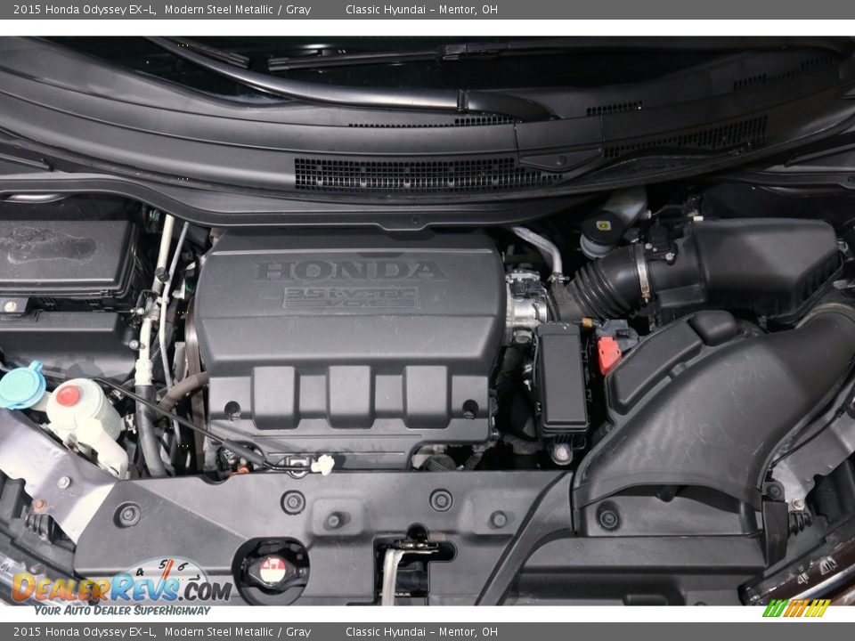 2015 Honda Odyssey EX-L Modern Steel Metallic / Gray Photo #22
