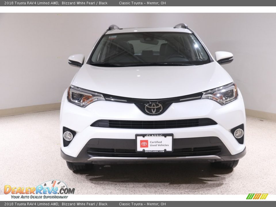 2018 Toyota RAV4 Limited AWD Blizzard White Pearl / Black Photo #2