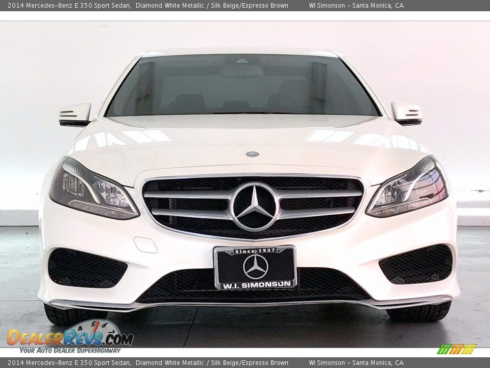 2014 Mercedes-Benz E 350 Sport Sedan Diamond White Metallic / Silk Beige/Espresso Brown Photo #2