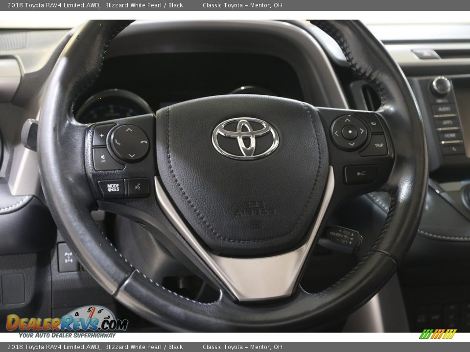 2018 Toyota RAV4 Limited AWD Blizzard White Pearl / Black Photo #7