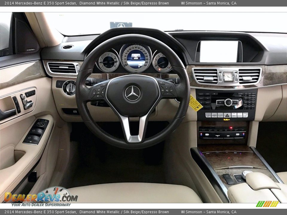 2014 Mercedes-Benz E 350 Sport Sedan Diamond White Metallic / Silk Beige/Espresso Brown Photo #4