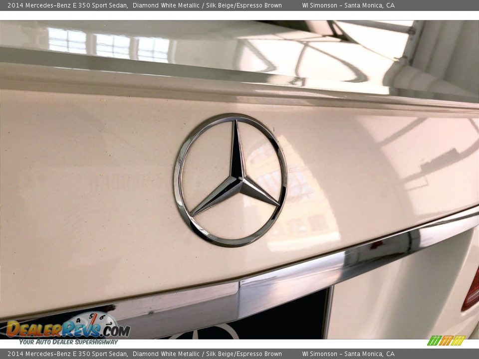 2014 Mercedes-Benz E 350 Sport Sedan Diamond White Metallic / Silk Beige/Espresso Brown Photo #7