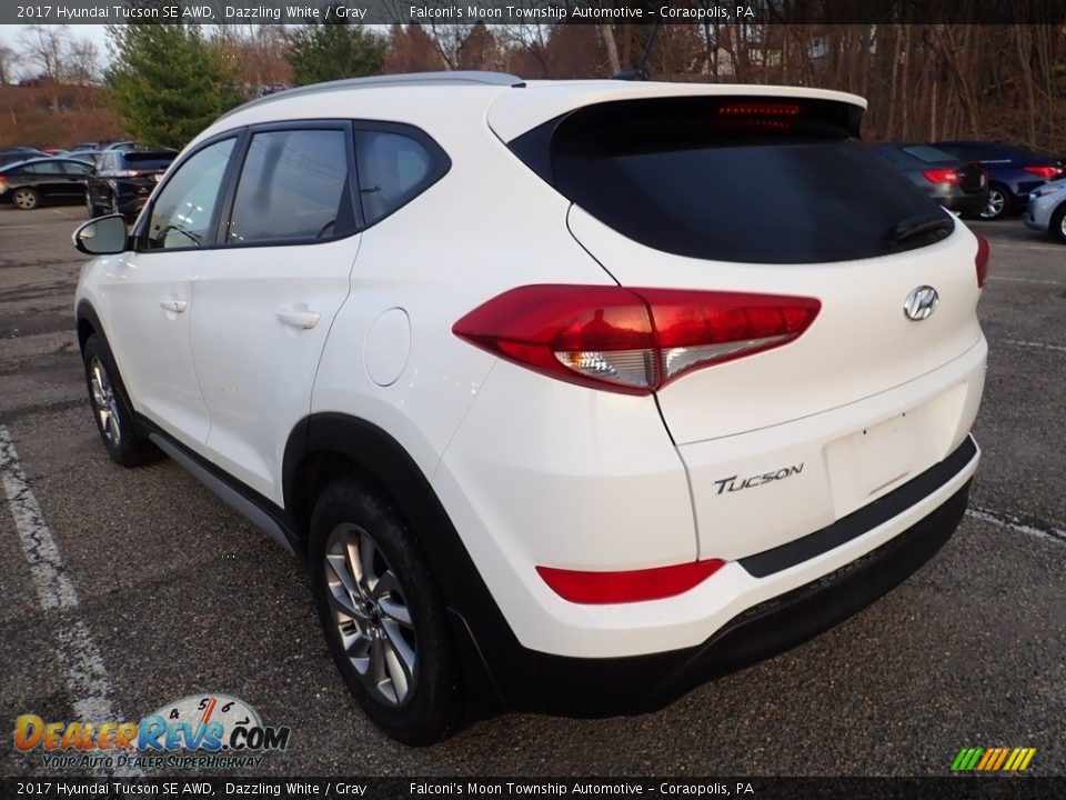 2017 Hyundai Tucson SE AWD Dazzling White / Gray Photo #2