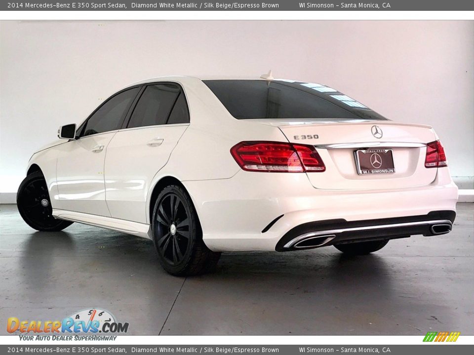 2014 Mercedes-Benz E 350 Sport Sedan Diamond White Metallic / Silk Beige/Espresso Brown Photo #10