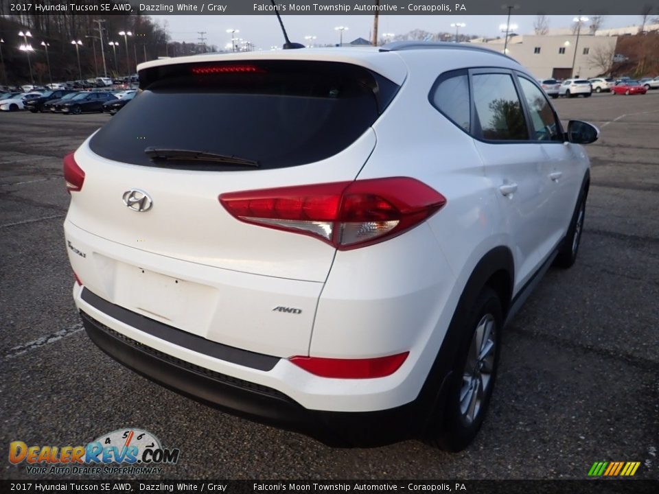 2017 Hyundai Tucson SE AWD Dazzling White / Gray Photo #4