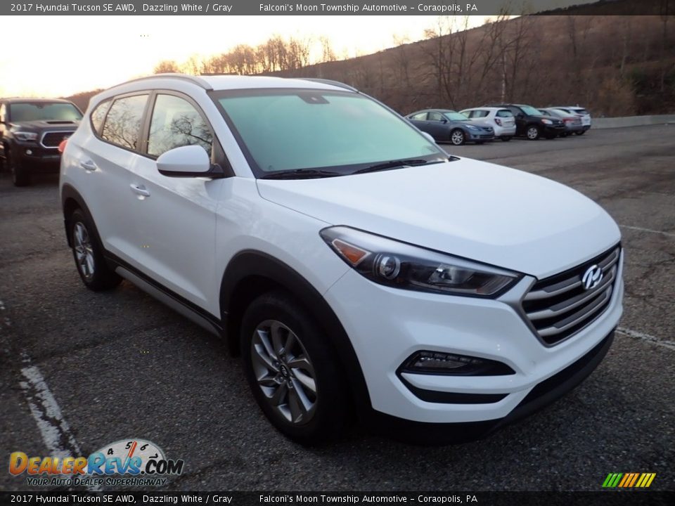 2017 Hyundai Tucson SE AWD Dazzling White / Gray Photo #5