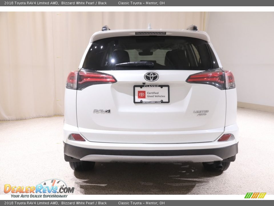 2018 Toyota RAV4 Limited AWD Blizzard White Pearl / Black Photo #18