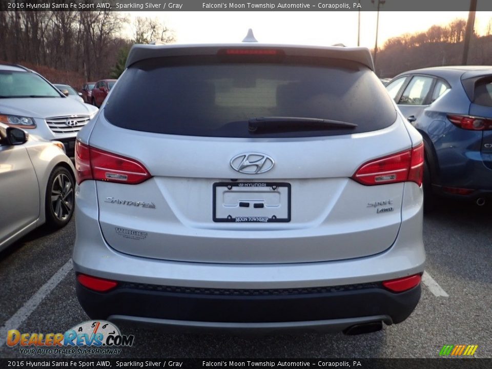 2016 Hyundai Santa Fe Sport AWD Sparkling Silver / Gray Photo #3