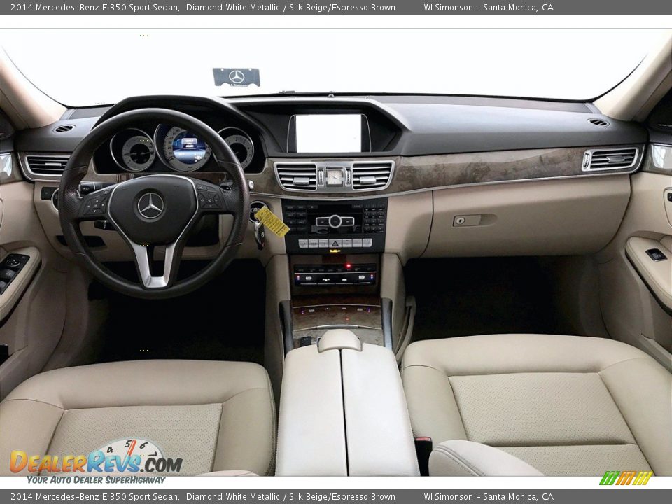 2014 Mercedes-Benz E 350 Sport Sedan Diamond White Metallic / Silk Beige/Espresso Brown Photo #15