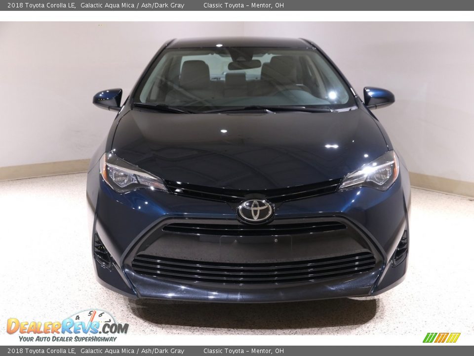 2018 Toyota Corolla LE Galactic Aqua Mica / Ash/Dark Gray Photo #2