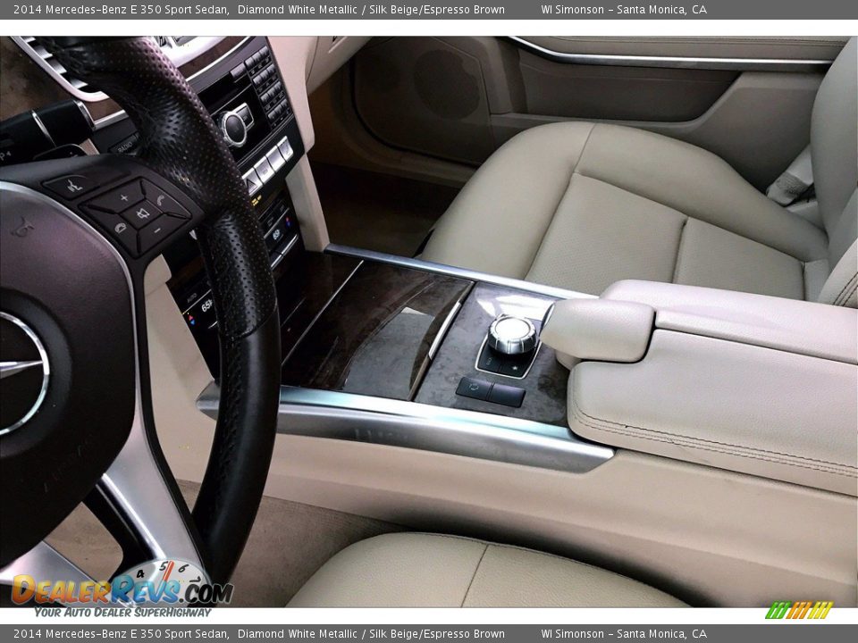 2014 Mercedes-Benz E 350 Sport Sedan Diamond White Metallic / Silk Beige/Espresso Brown Photo #17